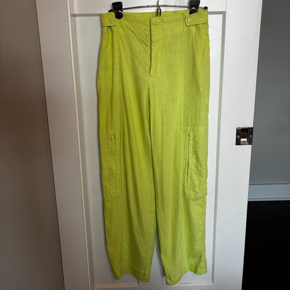 Neon Jason Wu Linen Trouser Pants | Streetwear Avant Garde Style